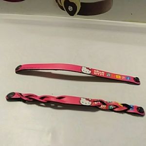 Hello kitty leather bracelets